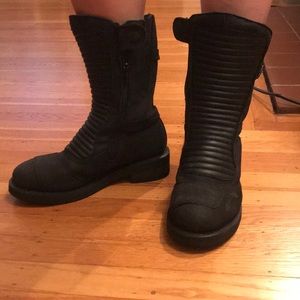 Black all weather boots